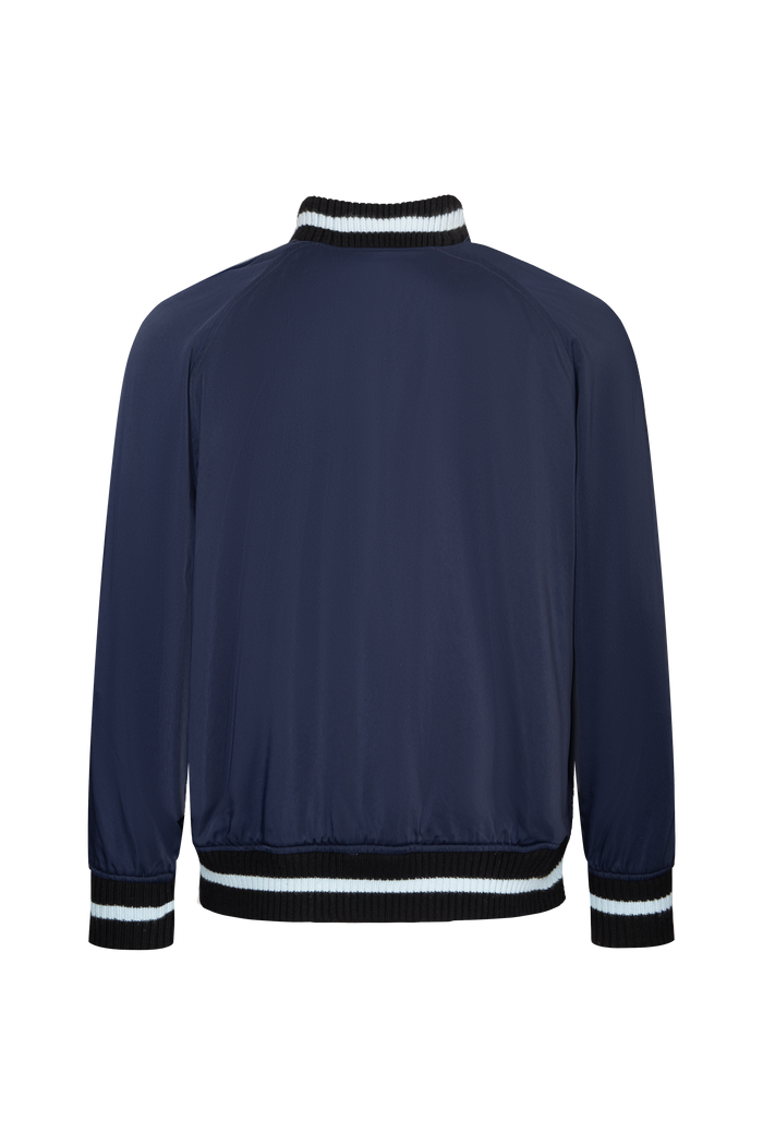 Contrast Lining Jersey Jacket